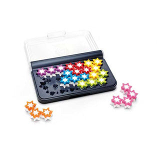 Smartgames iq stars - logisch denkspel reispuzzel - 120 opdrachten met gekleurde sterren - educatief solospel - vanaf 6 jaar
