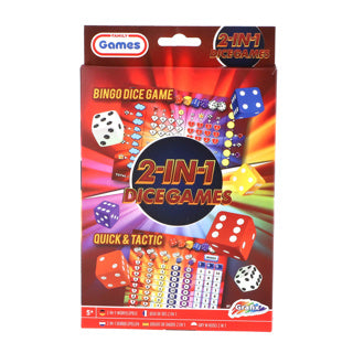 Load image into Gallery viewer, Grafix Dobbelspellen 2in1 (Bingo Dice and Tactic)
