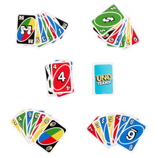 Afbeelding laden in galerijviewer, Mattel games uno teams kaartspel in exclusieve metalen box
