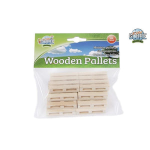 Kids globe houten pallets 8 stuks 1:32 5x3,8x1cm