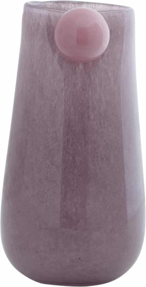 Present time vaas bolita medium - paars - ø15cm - glas - scandinavisch - bloemenvaas - woondecoratie - decoratieve vaas voor woonkamer of slaapkamer