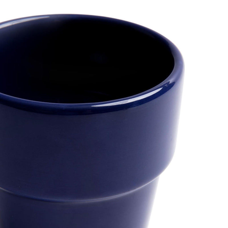 Afbeelding laden in galerijviewer, Boerenbont boerenblauw melkbeker 0,25l donkerblauw doos a 6 stuks

