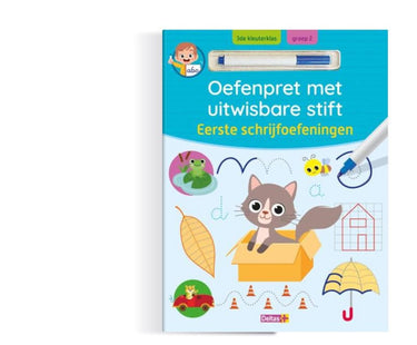 Deltas oefenpret met uitwasbare stift - eerste schrijfoefeningen