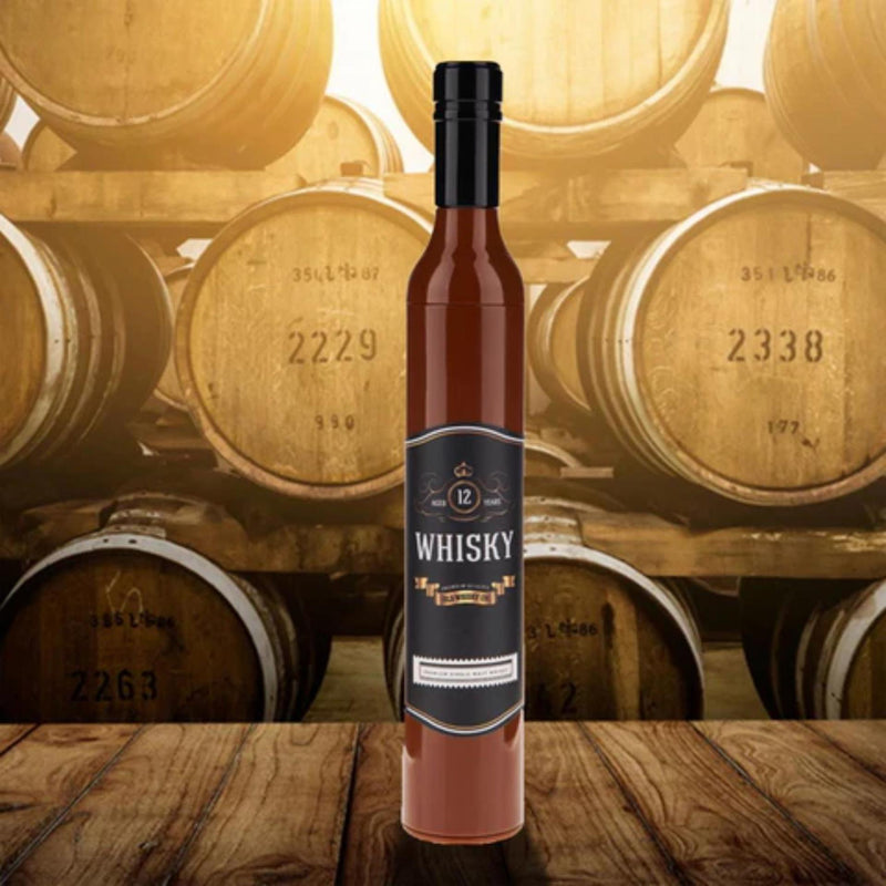 Load image into Gallery viewer, Vouwparaplu whiskeyfles ø90cm
