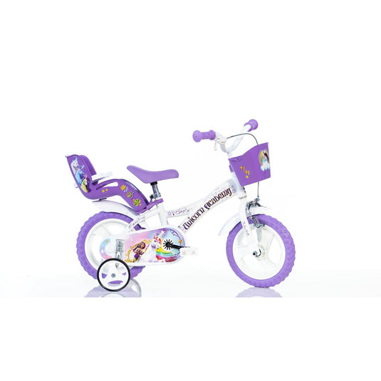 Dino bikes dino kinderfiets unicorn academy 12 inch