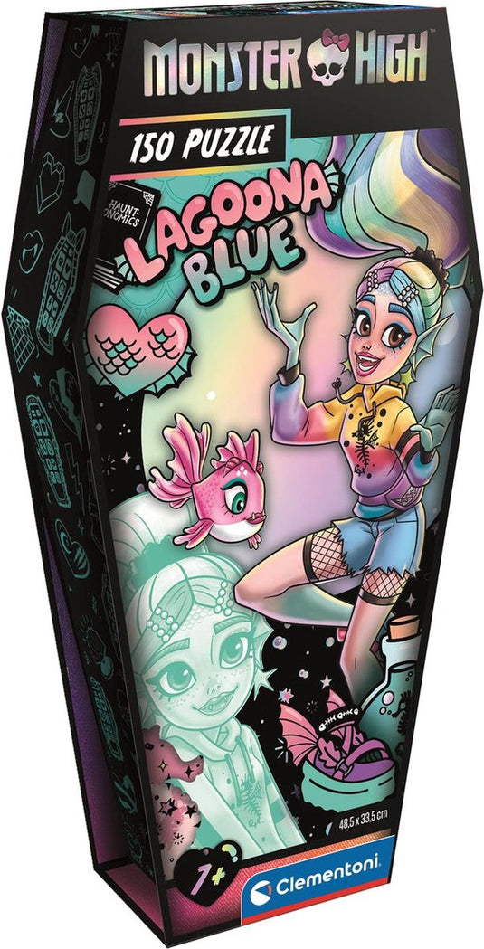 Clementoni - puzzel - 150 stukjes - monster high coffin pack lagoona blue - puzzel voor kinderen