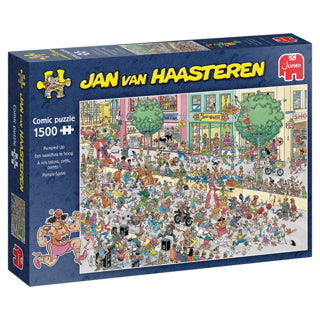 Afbeelding laden in galerijviewer, Jumbo puzzel jan van haasteren een naaldhak te hoog 1500 stukjes
