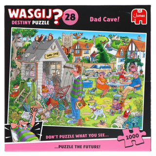 Afbeelding laden in galerijviewer, Jumbo wasgij destiny 28 legpuzzel - de mancave van pa, 1000st.
