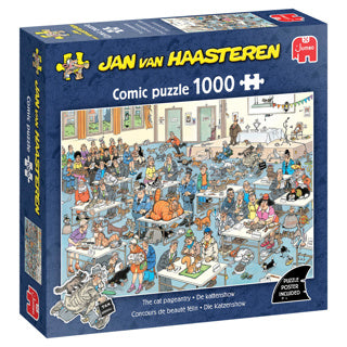 Jan van haasteren legpuzzel - de kattenshow - 1000st.