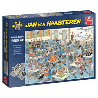 Afbeelding laden in galerijviewer, Jumbo jan van haasteren legpuzzel - de kattenshow, 2000st.
