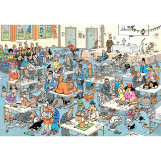 Afbeelding laden in galerijviewer, Jumbo jan van haasteren legpuzzel - de kattenshow, 2000st.
