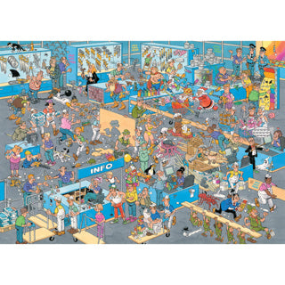 Afbeelding laden in galerijviewer, Jumbo jan van haasteren legpuzzel - de bouwmarkt en de verbouwing, 2x1000st.
