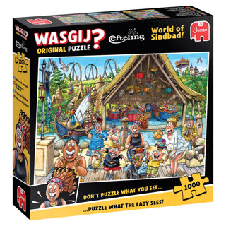 Afbeelding laden in galerijviewer, Wasgij original puzzel efteling - wereld van sindband! 1000 stukjes
