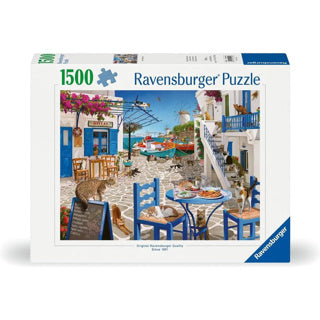 Ravensburger puzzel katten mykonos 1500 stukjes legpuzzel.
