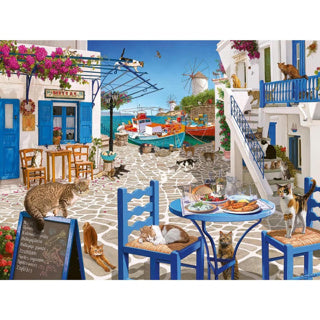 Ravensburger puzzel katten mykonos 1500 stukjes legpuzzel.