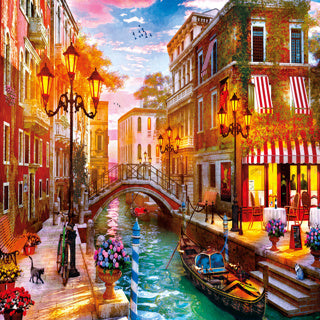 Clementoni puzzel zonsondergang venetie 500 stukjes | 2 stuks