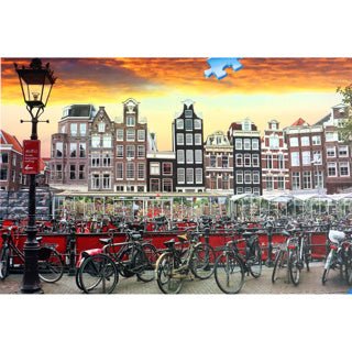 Load image into Gallery viewer, Ravensburger puzzel amsterdam fietsenstalling 1000 stukjes
