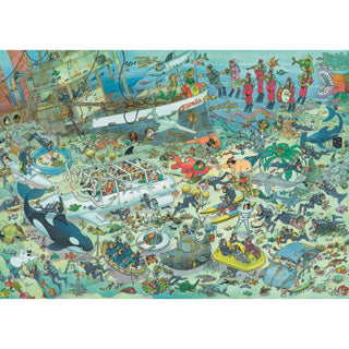 Load image into Gallery viewer, Jumbo puzzel jan van haasteren diepzee 1000 stukjes
