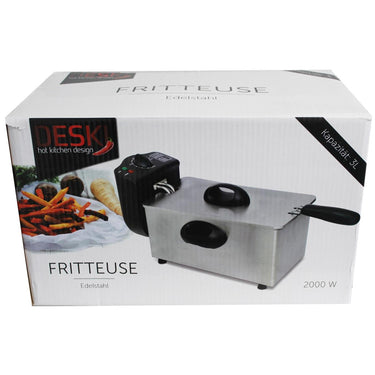 Deski friteuse rvs 3 liter 2000w