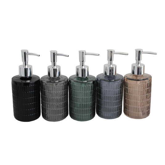 Zeepdispenser glas 330ml ø7,3xh18cm