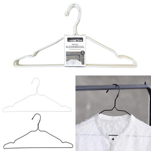 Klerenhangerset metaal met kunststof 8-delig