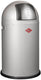 Wesco pushboy junior prullenbak | 22 liter | metaal - zilver | vuilnisbak - made in germany