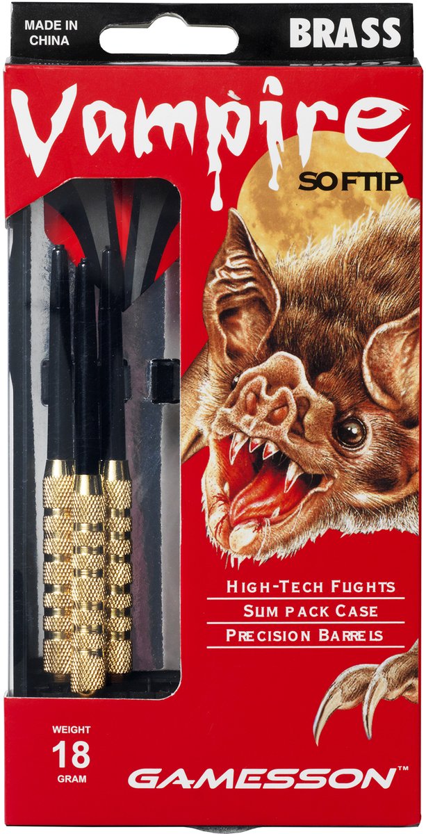 Afbeelding laden in galerijviewer, Bex sunsport dartpijlen set vampire – recreatieve dartpijlen – soft tip - complete set voor thuisgebruik – precisiespel – vanaf 8 jaar - 18 gram
