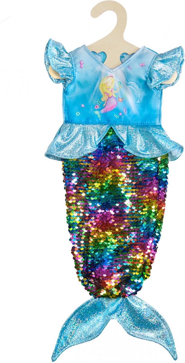 ギャラリービューアに画像をロードする, Heless poppenjurk zeemeermin met pailletten, 35-45 cm
