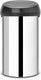 Brabantia touch bin prullenbak - 60 liter - brilliant steel matt black deksel
