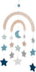Goki houten baby mobiel sterrenhemel hemelsblauw