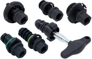 Ks tools olie service inzetstuk set oil special profile set 6pcs. 3 8