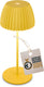 B.k.licht briloner champ mini - oplaadbare mini tafellamp - snoerloze lamp - met touch dimbaar - voor binnen en buiten - german design award winner 2025 - citroengeel - ø8,5 x 20cm