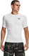 Under armour ua hg armour comp ss-wht heren sportshirt - wit - zwart
