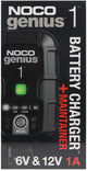 Noco genius1eu acculader - 1-ampere – 6 12 volt – volautomatisch - laadt en onderhoudt - druppellader