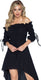 Leg avenue gauze high low peasant dress