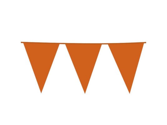 Globos reuzevlaggenlijn oranje 10m kunststof