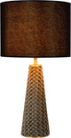 Lucide extravaganza velvet - tafellamp - ø 25 cm - 1xe27 - zwart