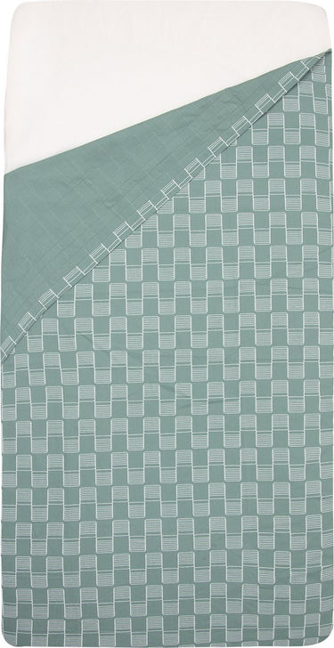 Witlof for kids tuck-inn laken placket 40 x 80cm sticky stripes