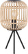 Eglo bordesley tafellamp - e27 - 40 cm - zwart hout