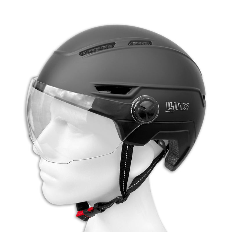 Afbeelding laden in galerijviewer, VisGoud Pro fietshelm zwart maat 55-58 cm (S M)
