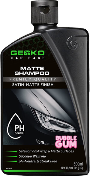 Gecko car care gecko matte shampoo - siliconen vrij - 500ml