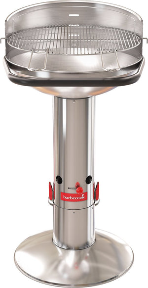 Barbecook loewy 50 - houtskool bbq barbecue - grilloppervlak 47.5cm - incl. windscherm, bbq rooster en asopvangpot - rvs
