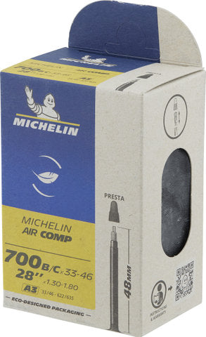 Load image into Gallery viewer, Michelin a3 aircomp inner tube for 28
