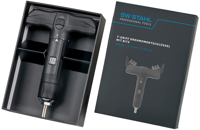 Load image into Gallery viewer, Sw stahl sw-stahl momentsleutel 03913l t-grip torque screw. with bits, 2-8nm, 13 pcs.
