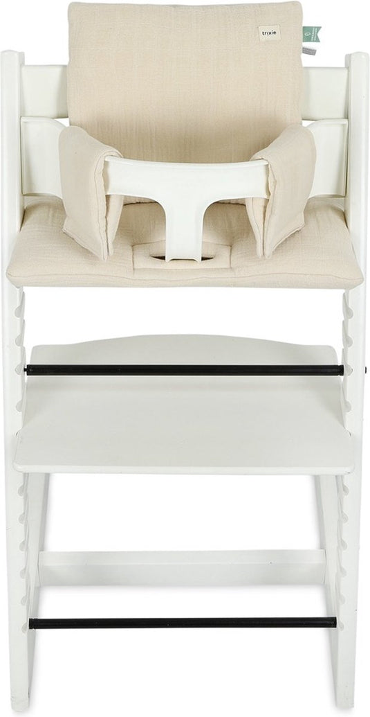 Trixie stoelverkleiner - bliss beige - perfect voor stokke tripptrapp - eetstoelkussen - beige