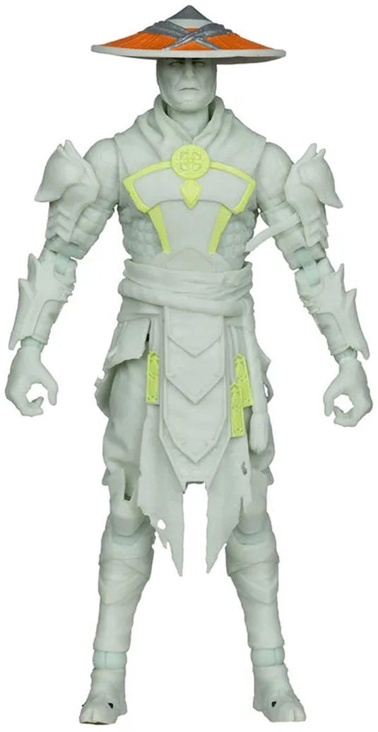 Mcfarlane toys mortal kombat action figure glow in the dark edition raiden (gold label) 18 cm action figuur