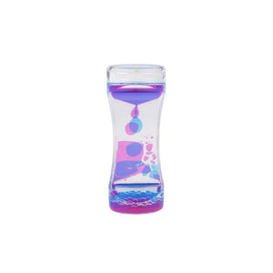 Bewegende lava bubbles zandloper fidget 14cm