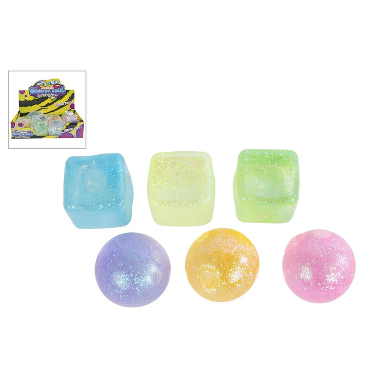 Cargue la imagen en el visor de la galería, Knijp bal en vierkant met suikergel 6cm
