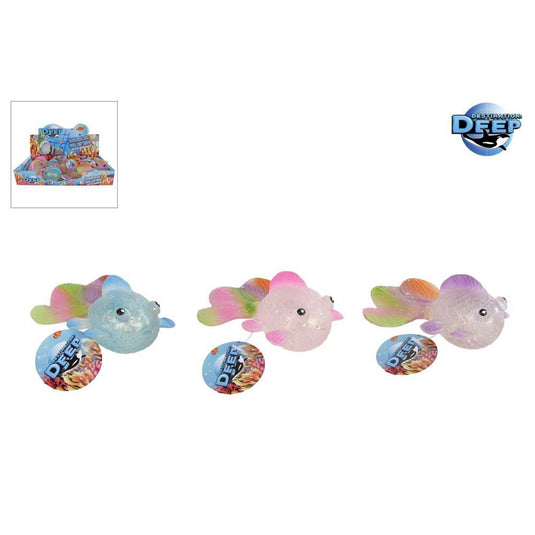 Knijp goudvis suikergelei gekleurd