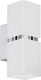 Eglo passa - wandlamp - 2 lichts - chroom, wit